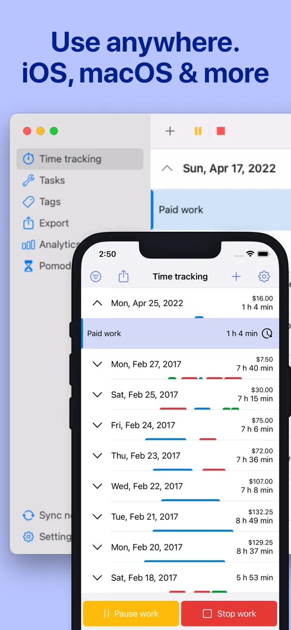 WorkingHours Screenshot 2